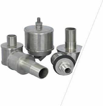5 different types stainless steel filter nozzles